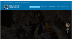 Desktop Screenshot of cedarbandcorp.com