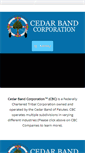 Mobile Screenshot of cedarbandcorp.com